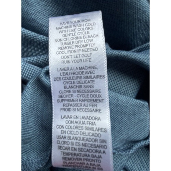 Travis Mathew Solid Performance Golf Polo Shirt Men’s Size XL Ocean Blue Color - Picture 7 of 7